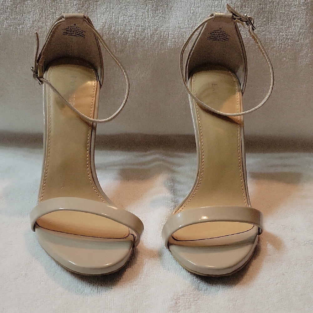 Express Cream High Heel Sandals